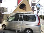 セレナ・ルーフテント・車中泊・ベッド