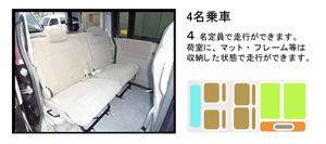 4名乗車